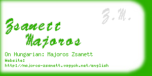 zsanett majoros business card